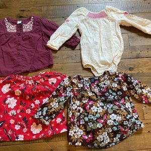 Old navy lot 4 shirts 12-18 months
